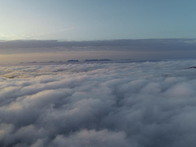 天门山 云海 无人机