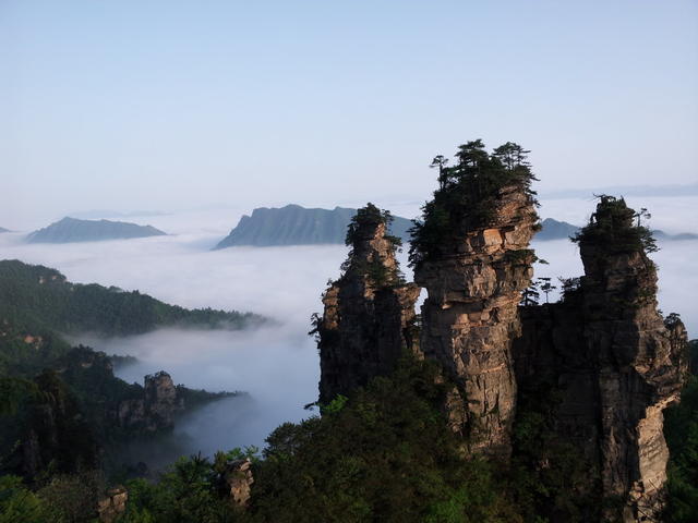 世界自然遗产 张家界 武陵源 天子山 峰林