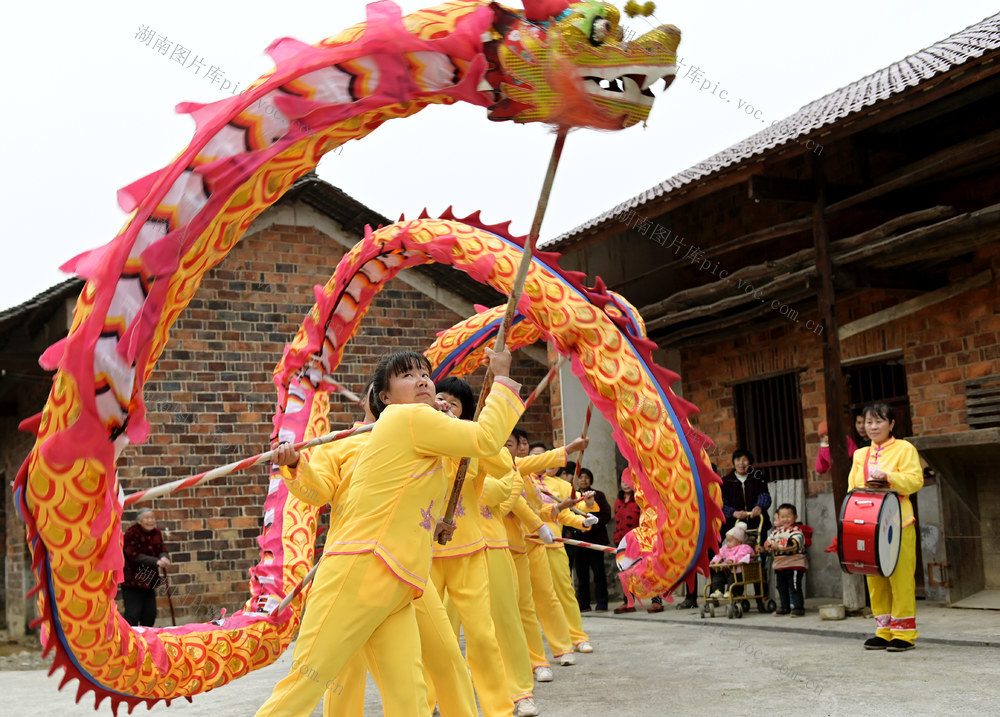 二月二 龙抬头 民间节日 民俗 舞龙  农村 传统节日 节庆  文化