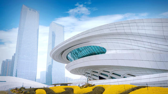 都市风光  现代建筑  长沙  梅溪湖  艺术中心