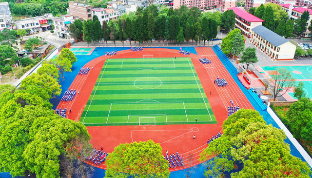 运动场  体育  跑操  农村学校