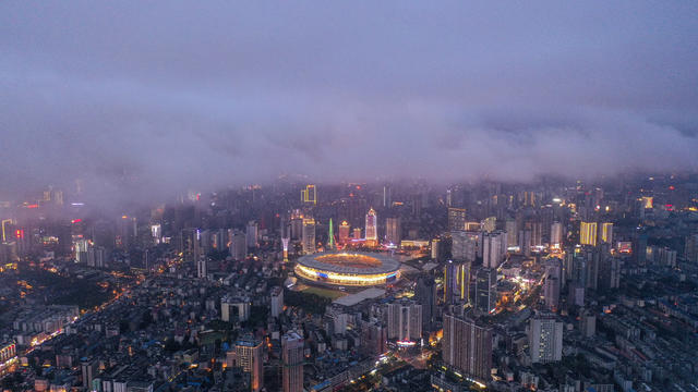 云海 长沙 风光 城市 高楼