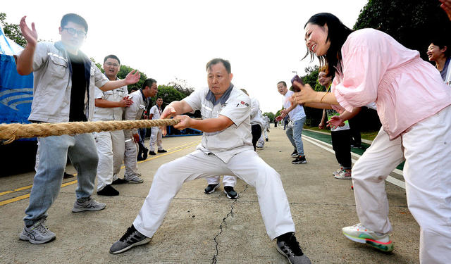 中车株洲电机，拔河 比赛