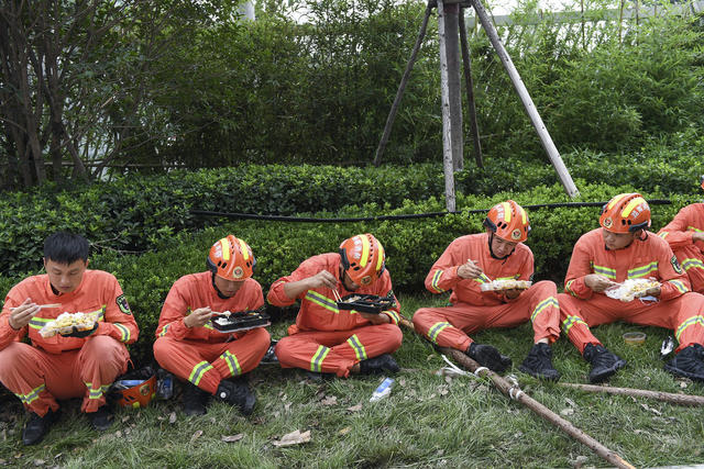 湖南消防 排涝 驰援郑州 救援队 消防指战员