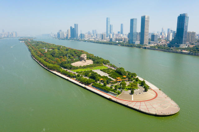 山水洲城 长沙 岳麓山 长沙全景  全景  橘子洲 湘江 一江两岸