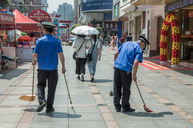 街拍  五一  活动  商业  步行街