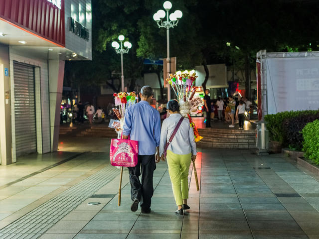 街拍  五一  活动  商业  步行街