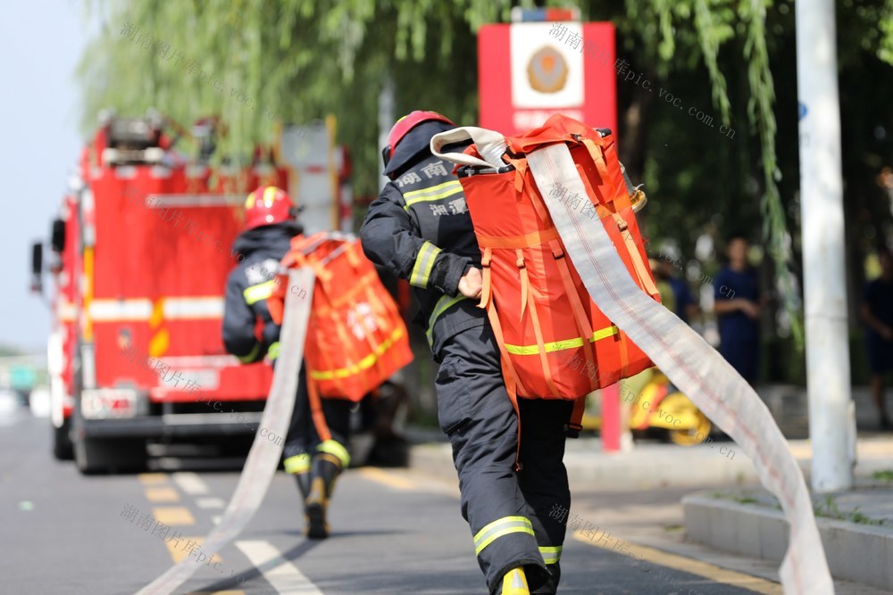 水带链接训练,高温训练