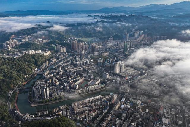 天气、大雾、城市、人居环境、自然风光
