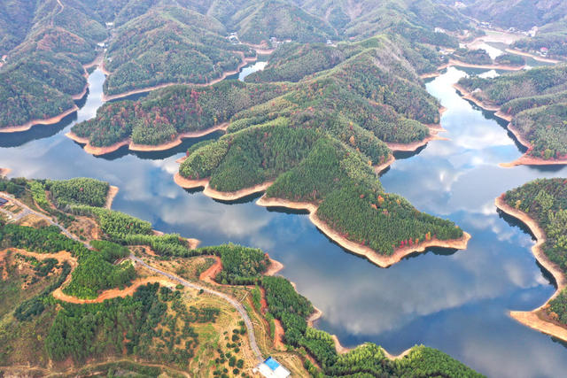 库区  景美  自然  风光  风景  旅游  水库  湖光山色