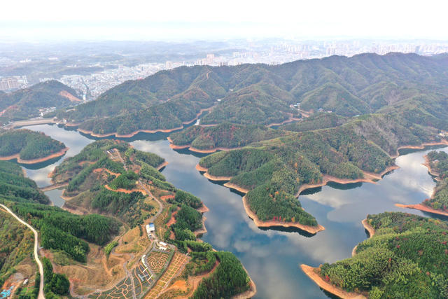库区  景美  自然  风光  风景  旅游  水库  湖光山色