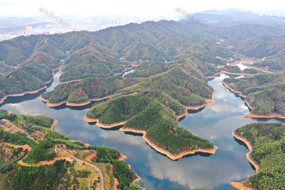 库区  景美  自然  风光  风景  旅游  水库  湖光山色