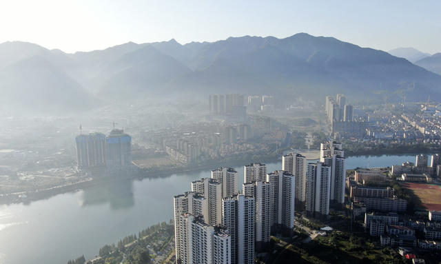 平流雾景观 云雾 城市 美如画