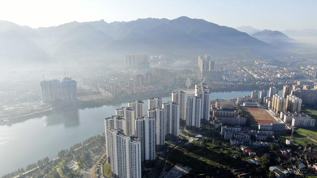 平流雾景观 云雾 城市 美如画