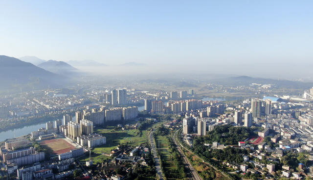 平流雾景观 云雾 城市 美如画