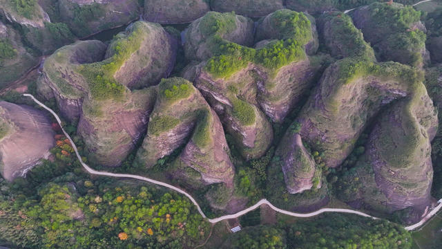 丹霞、地质公园、遗迹保护、旅游、风光