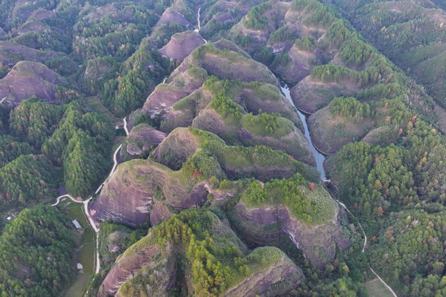 丹霞、地质公园、遗迹保护、旅游、风光
