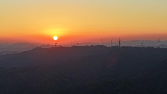 风电、清洁能源、发电、环境、冬景