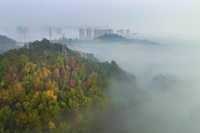 娄底 初冬 美景 水洋村