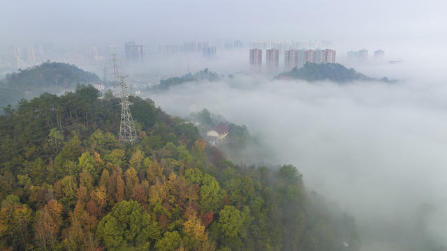 娄底 初冬 美景 水洋村