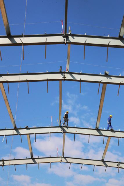 高空  建设  施工  厂房