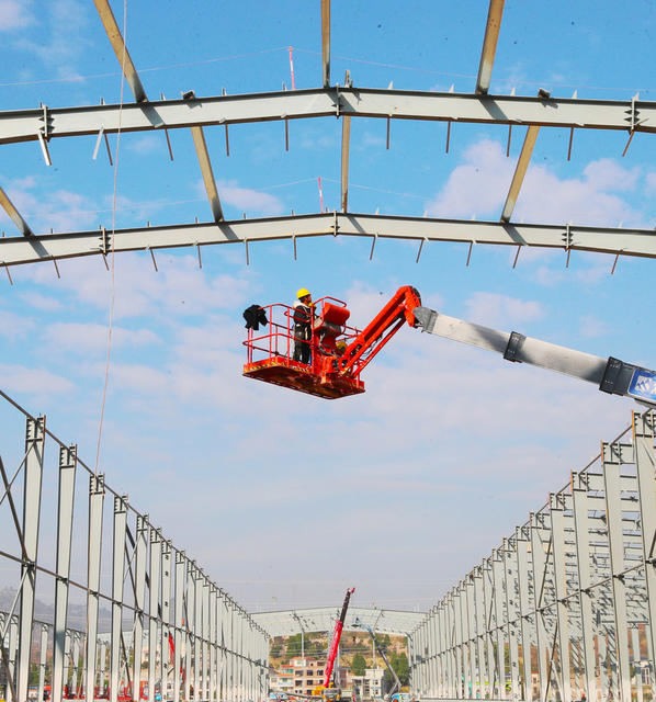 高空  建设  施工  厂房
