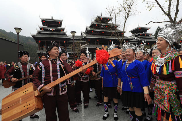 侗族 同胞 游客 民俗 活动 欢度“侗年节”