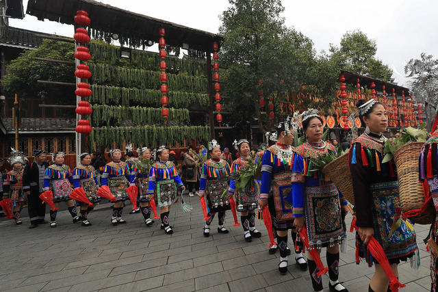 侗族 同胞 游客 民俗 活动 欢度“侗年节”