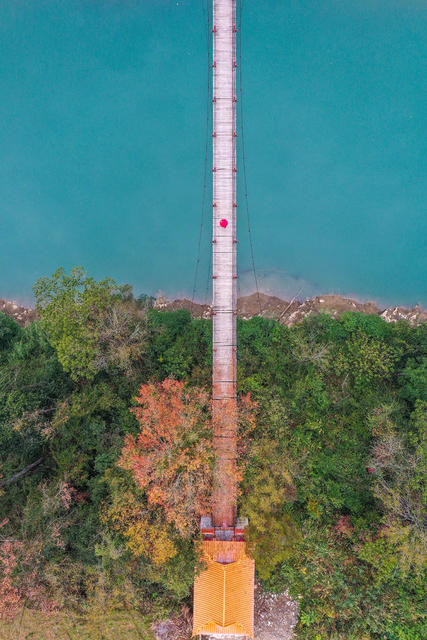 湖南 湘西 钢丝桥 基础设施  美丽乡村  网红  风景