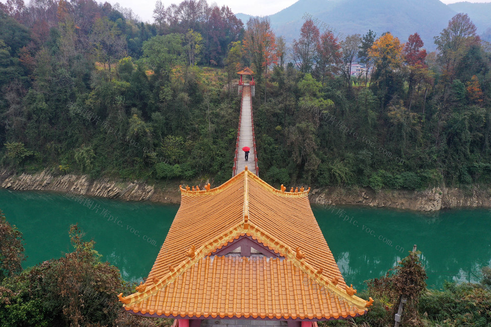 湖南 湘西 钢丝桥 基础设施  美丽乡村  网红  风景