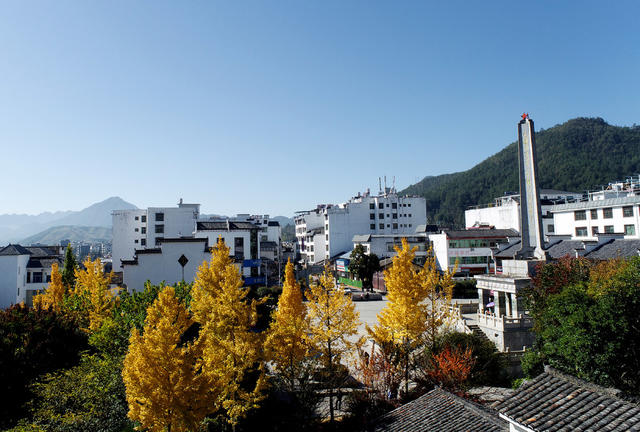 湖南桂东 第一军规广场  纪律文化中心 万寿宫 沙田戏台