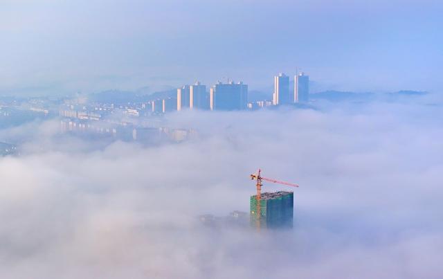 湖南  常宁  城区  雾景