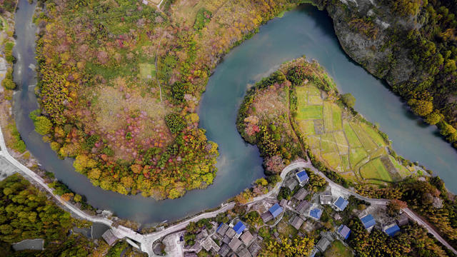 湖南 通道 冬日 湿地 景美 如画