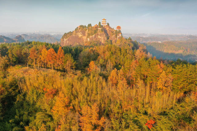 湘西，景区，太平山，冬景，色彩，