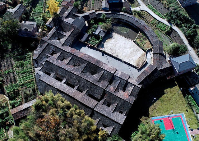 湖南桂东 闽南客家围屋 龙头村