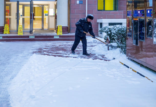 首都北京 降雪 道路 公园 清雪 交通 