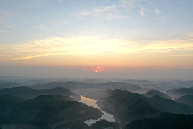 水库  库区  风景  自然  旅游  风光  航拍  户外  河长办