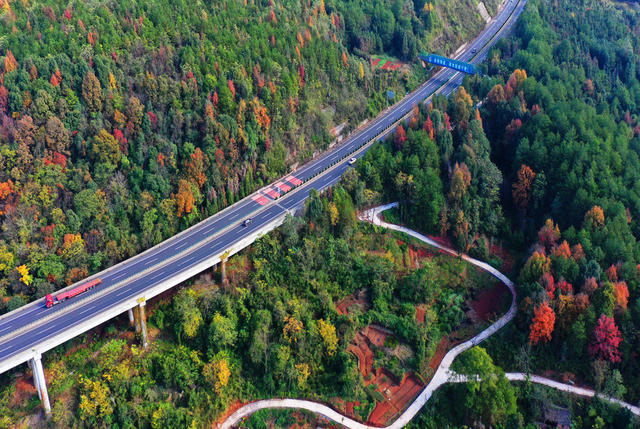 蓝山：路畅景美