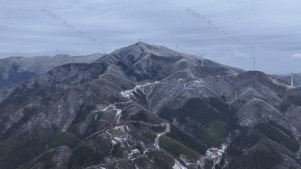 大熊山景区 大熊山 冰雪雾凇 冰雪 降温