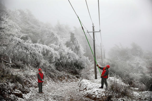 雪后 供电 