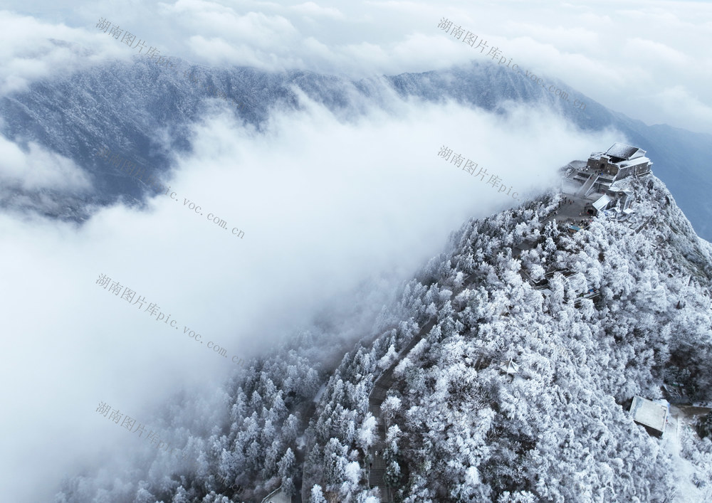南岳 冰雪 雾凇 美景
