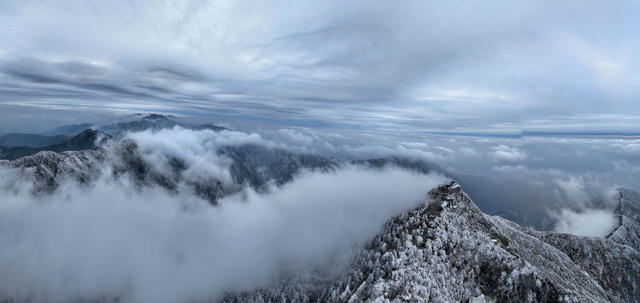南岳 冰雪 雾凇 美景