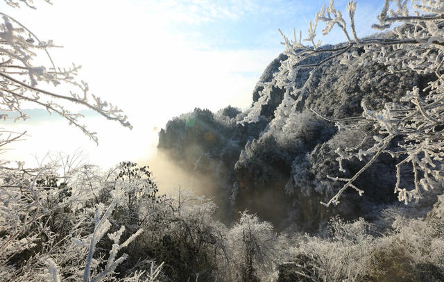 雪后 张家界 天子山 云雾