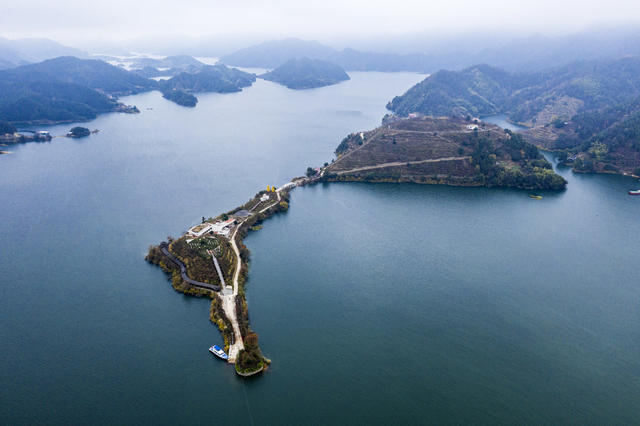 安化县 雪峰湖 岛域 天空 