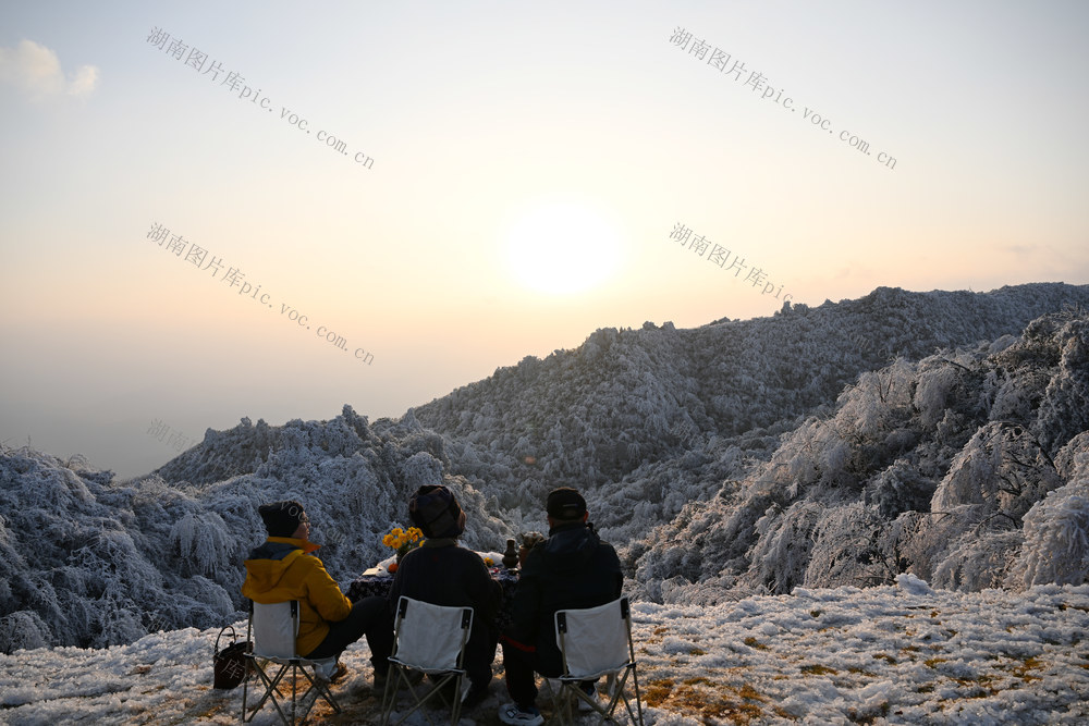 回龙山 雪景 雾凇