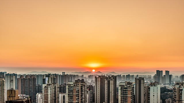 夕阳  无限   美丽