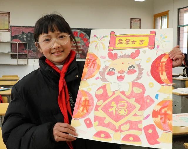    巧手绘年画   快乐迎新年