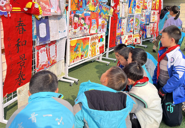 书画 展 学生 才艺 校园 元旦