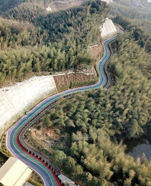 彩色口大道口成口风景