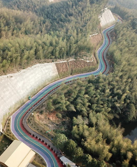 彩色口大道口成口风景